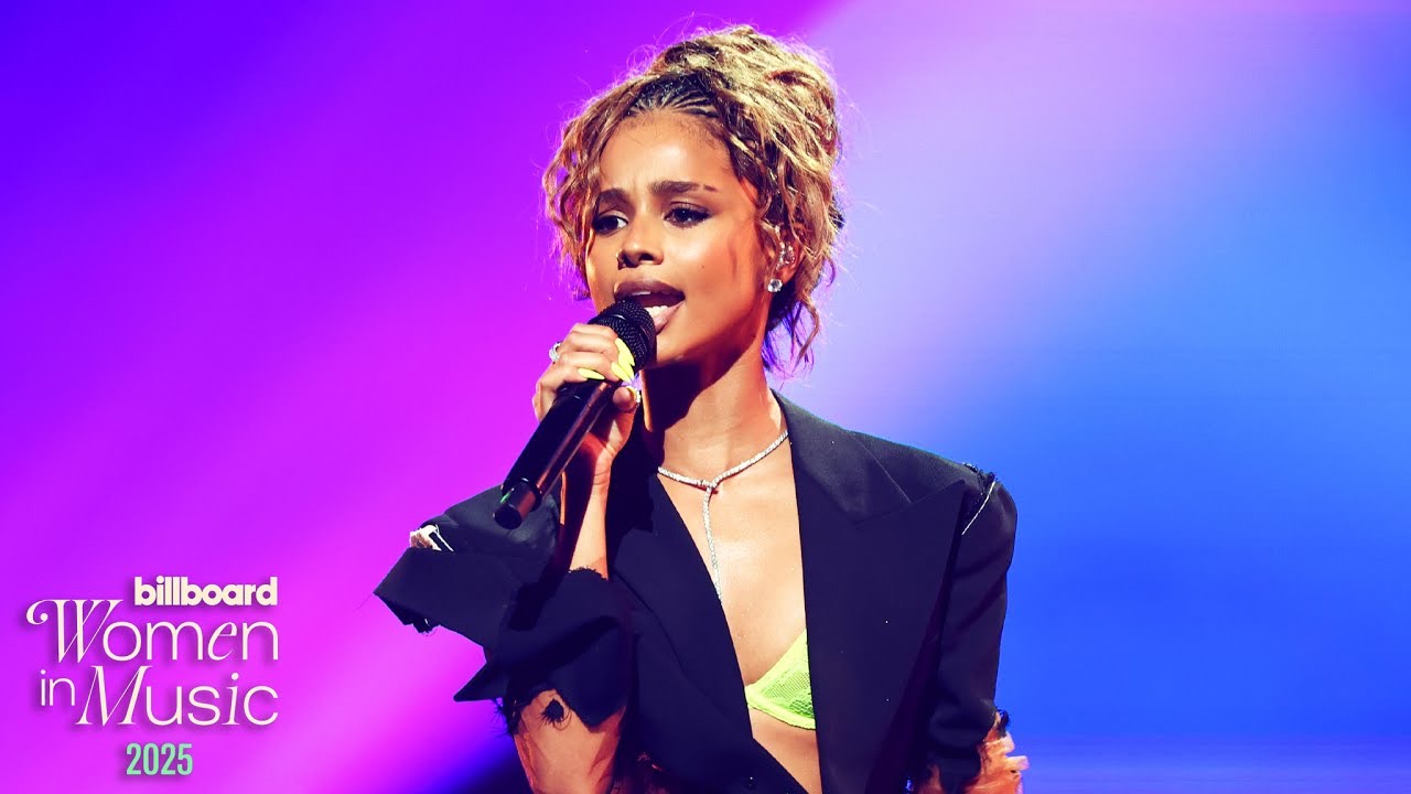 Tyla at 2025 Billboard Women in Music event